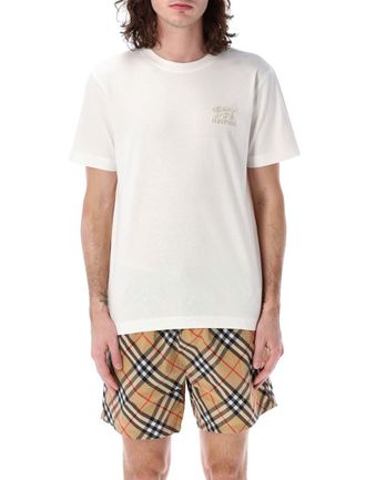 Burberry Embroidered Cotton T-Shirt