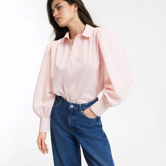 La Redoute Collections Hemd met lange pofmouwen