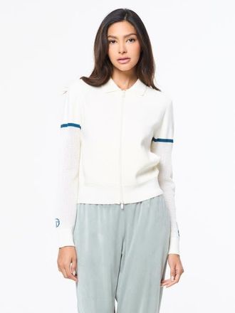 Sergio Tacchini Nota Knit Jacket in Gardenia at Nordstrom, Size Xx-Large