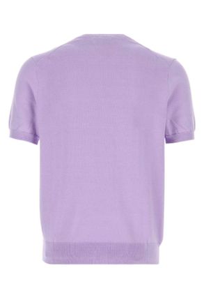Polo Ralph Lauren Mens Lilac Cotton Sweater Powderpurple Exterior: Maglieria