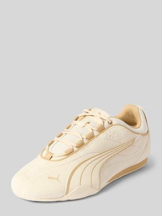 Puma Sneaker aus Leder-Mix mit Logo-Stitching in Sand, Gr&ouml;&szlig;e 37,5
