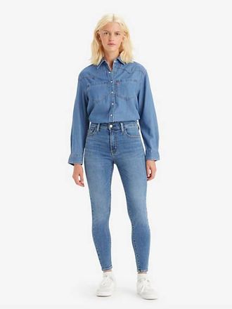 Levi's 720 High Rise Super Skinny Jeans - Womens - 29X28 - Medium Wash / Animal Kingdom