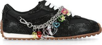 Steve Madden Womens Cameos Black Sneakers Fabric - Size UK 3