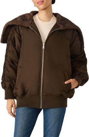 Steve Madden Dionne Jacket in Dark Espresso at Nordstrom Rack, Size X-Small