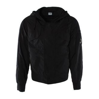 C.P. Company C.p. Company, Jassen, Heren, Blauw, S, Chrome-R Lens Hooded Jacket