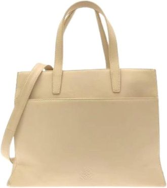 Loewe Pre-owned Tote Bags, female, Beige, Size: ONE SIZE Pre-owned Tote Bag