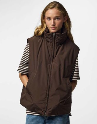 Pieces Gilet marrone