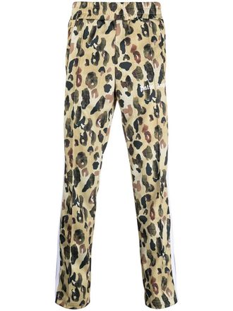 Palm Angels camouflage print track pants - men - Polyester/Polyester - M - Yellow