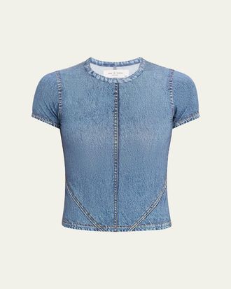 Rag & Bone rb Miramar Jersey Baby Tee