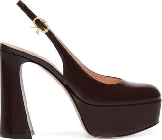 Gianvito Rossi Bessie Pumps in Red Nappa at Nordstrom, Size 40.5