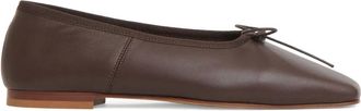 Mansur Gavriel Ballerinas met vierkante neus - Bruin