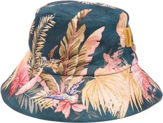 Zimmermann Cappello bucket in tela con stampa - Blu