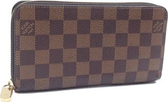 Louis Vuitton Damier Canvas Rose Ballerine Damier Canvas Long Wallet (Bi-Fold) (Pre-Owned)
