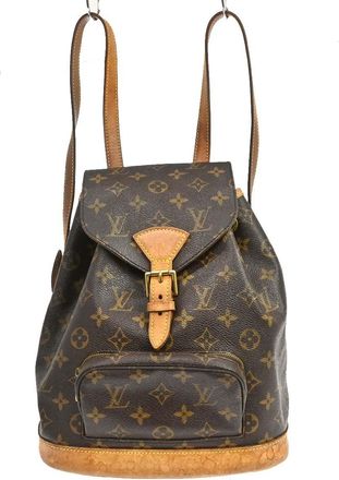 Louis Vuitton Montsouris Monogram Canvas Brown Canvas Backpack Bag (Pre-Owned)