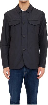 Peuterey Stijlvolle Lichte Jas - Heren - Zomerjassen - Blauw - 3XL - Polyester - Jassen