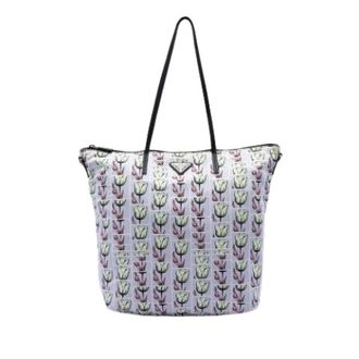 Prada Pre-owned Vintage Satchel - Dames - Vintage Shopper - Paars - ONE Size - Leer - Vintage