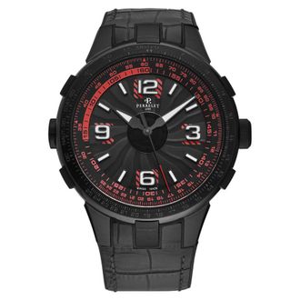Perrelet Turbine Pilot Automatic Black Dial Mens Watch A1095/3
