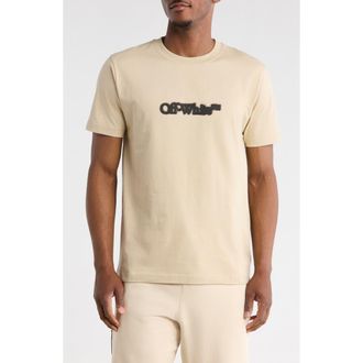 Off-white Spray Paint Arrow Graphic Slim T-Shirt in Brown/black at Nordstrom Rack, Size Large