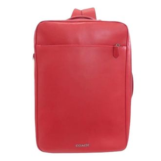 Coach Pre-owned Backpacks, male, Red, Size: ONE SIZE Pre-owned Leather Backpack