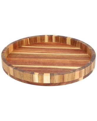 MegaChef 13In Acacia Wood Lazy Susan Tray