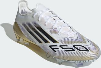 adidas adidas Performance Unisex F50 Elite Firm Ground Boots - White & Black - Size UK 11.5