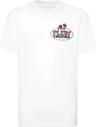 Philipp Plein Round Neck T-Shirt Plein Trucks Bulldog