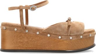 Jimmy Choo London Kata 60 - Dames - Sleehakken - Beige - 38 1/2 EU - Leer - Schoenen