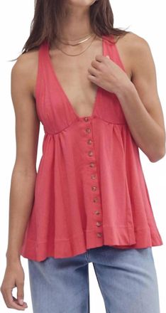 Free People Valerie Tunic In Tart Berry