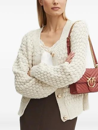 Silvian Heach textured button-down cardigan - Neutrals