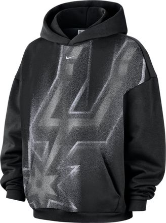 Nike San Antonio Spurs Standard Issue Fleece Hoodie Black White IQ2603-010