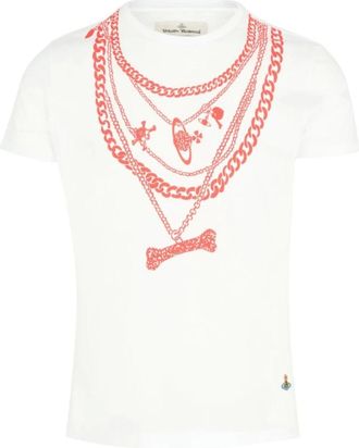 Vivienne Westwood T-Shirts, male, White, S, Chain Peru T-Shirt in White