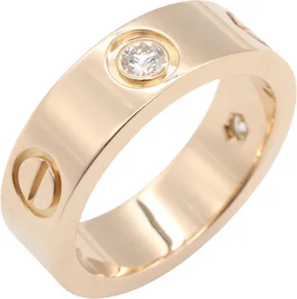 Cartier Gold Clear Pink Gold (18K) Band Ring (Pre-Owned)