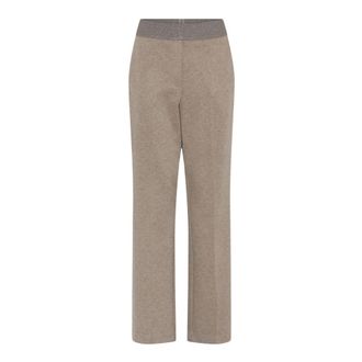 Gustav Straight Pantaloni - - Trousers - Donna - Beige - W34