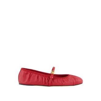 Dolce & Gabbana Ballerina Shoes, female, Red, 5 UK, Red Nappa Leather Ballet Flats