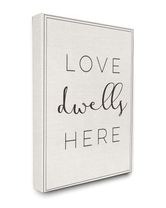Stupell Industries Industries Love Dwells Here By Daphne Polselli