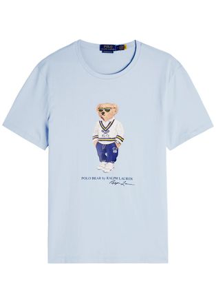 Polo Ralph Lauren Polo Bear Printed Cotton T-shirt - Blue - Xxl