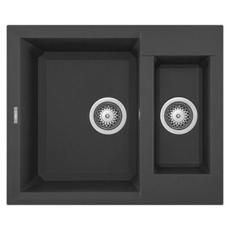 Elleci Lavello Elleci Incasso 2 vasche 60x50 Easy 150 Metaltek Ghisa LMY15070