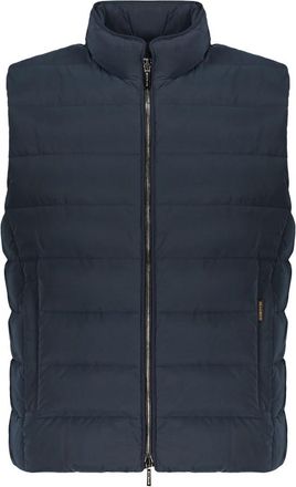 Moorer Gewatteerd Vest met Zakken - Heren - Bodywarmers - Blauw - M - Polyester - Jassen