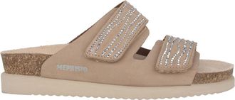 Mephisto Comfortabele damessandaal - taupe - Dames - Sandalen - Beige - 35 EU - Schoenen