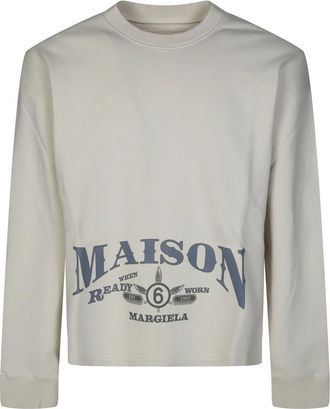 Maison Margiela Hoodies & sweatvesten, Heren, Wit, M, Felpa