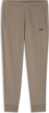 BOSS Cotton-blend sweatpants with embroidered logo