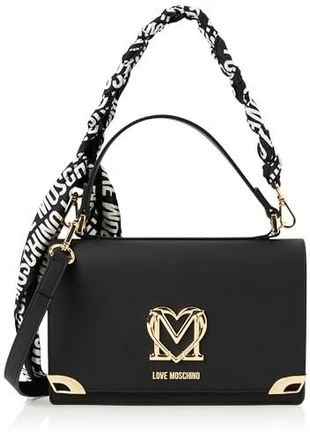 小物 wmt one Love Moschino Black quilted style shoulder bag with mini