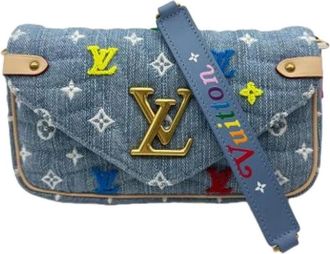 Louis Vuitton Pre-owned Cross Body Bags, female, Blue, Size: ONE SIZE Pre-owned M67531 Pochette Shoulder bag