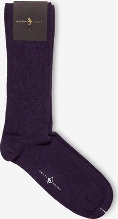 Sozzi Milano Kurze Socken im Rippstrick