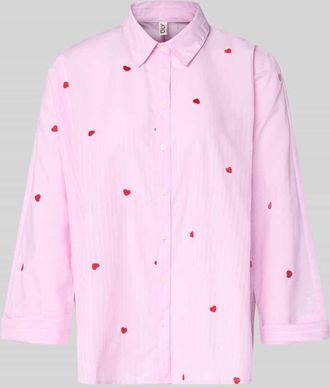 Only Relaxed Fit Hemdbluse mit Baumwoll-Anteil Modell NEW LINA GRACE in Hellrosa, Gr&ouml;&szlig;e XL