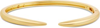 SHYMI Solid Claw Cuff Bangle - 18K Gold-Filled, Rhodium Plated, Cubic Zirconia, Day to Night, Open Bangle