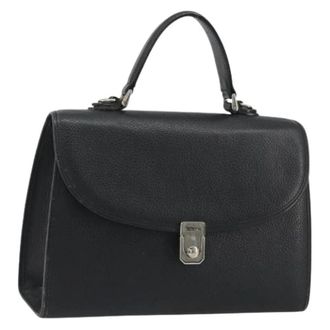 Burberry Pre-owned Vintage Hand Bag - Dames - Vintage Handtas - Zwart - ONE Size - Leer - Vintage