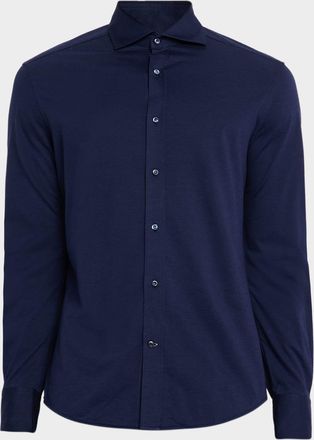 Brunello Cucinelli Mens Long-Sleeve Shirt