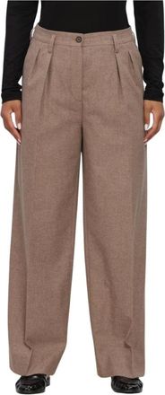 Filippa K Dames, Broeken, Beige, Maat: XL Flanel