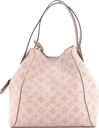 Louis Vuitton Hina Handbag Mahina Leather MM shoulder bag - Beige